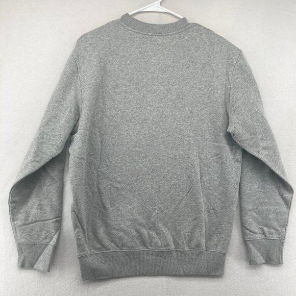Maison Kitsune Mens Grey Pixel Fox Crewneck Sweatshirt Long Sleeve Size M NWT - Picture 6 of 8